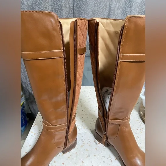 Women's Talbots Tish Tall Quilted Leather Lug Boots, Size 6.5 M - Picture 15 of 17